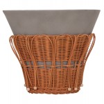 ΤΡΑΠΕΖΙ ΒΟΗΘΗΤΙΚΟ PERRAL HM18164.03S FIBER CEMENT ΓΚΡΙ-ΦΥΣΙΚΟ RATTAN--Φ42x36Υεκ