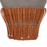 ΤΡΑΠΕΖΙ ΒΟΗΘΗΤΙΚΟ PERRAL HM18164.03S FIBER CEMENT ΓΚΡΙ-ΦΥΣΙΚΟ RATTAN--Φ42x36Υεκ