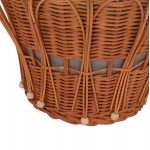 ΤΡΑΠΕΖΙ ΒΟΗΘΗΤΙΚΟ PERRAL HM18164.03S FIBER CEMENT ΓΚΡΙ-ΦΥΣΙΚΟ RATTAN--Φ42x36Υεκ