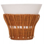 ΤΡΑΠΕΖΙ ΒΟΗΘΗΤΙΚΟ PERRAL HM18164.02S FIBER CEMENT ΛΕΥΚΟ-ΦΥΣΙΚΟ RATTAN--Φ42x36Υεκ