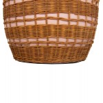 ΒΟΗΘΗΤΙΚΟ ΤΡΑΠΕΖΙ VILHENA HM18166 FIBER CEMENT ΡΟΖ-RATTAN ΦΥΣΙΚΟ Φ44.5x45Υεκ.