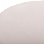 ΒΟΗΘΗΤΙΚΟ ΤΡΑΠΕΖΙ ΣΤΡΟΓΓΥΛΟ DELIA HM18167.02 FIBER CEMENT ΛΕΥΚΟ & RATTAN Φ40x45Υεκ