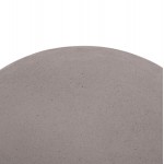 ΒΟΗΘΗΤΙΚΟ ΤΡΑΠΕΖΙ ΣΤΡΟΓΓΥΛΟ DELIA HM18167.03 FIBER CEMENT ΓΚΡΙ & RATTAN Φ40x45Υεκ