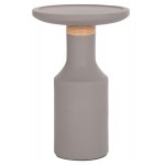 ΒΟΗΘΗΤΙΚΟ ΤΡΑΠΕΖΙ TRED(T) HM18169.03 FIBER CEMENT ΓΚΡΙ-ΦΥΣΙΚΟ RATTAN--Φ40x61Υεκ.