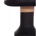 ΒΟΗΘΗΤΙΚΟ ΤΡΑΠΕΖΙ TRED(T) HM18169.01 FIBER CEMENT ΜΑΥΡΟ-ΦΥΣΙΚΟ RATTAN--Φ40x61Υεκ.