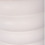 ΤΡΑΠΕΖΙ ΒΟΗΘΗΤΙΚΟ PUFFAT HM18172.02 FIBER CEMENT ΛΕΥΚΟ- ΞΥΛΟ TEAK TOP Φ45x46Υεκ.