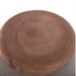 ΤΡΑΠΕΖΙ ΒΟΗΘΗΤΙΚΟ PUFFAT HM18172.03 FIBER CEMENT ΓΚΡΙ- ΞΥΛΟ TEAK TOP Φ45x46Υεκ.