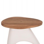 ΒΟΗΘΗΤΙΚΟ ΤΡΑΠΕΖΙ AIDA HM4692.02 FIBER CEMENT ΛΕΥΚΟ--ΞΥΛΟ TEAK TOP 47x60x59Υεκ