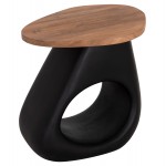 ΒΟΗΘΗΤΙΚΟ ΤΡΑΠΕΖΙ AIDA HM4692.01 FIBER CEMENT ΜΑΥΡΟ--ΞΥΛΟ TEAK TOP 47x60x59Υεκ