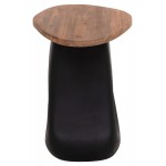 ΒΟΗΘΗΤΙΚΟ ΤΡΑΠΕΖΙ AIDA HM4692.01 FIBER CEMENT ΜΑΥΡΟ--ΞΥΛΟ TEAK TOP 47x60x59Υεκ