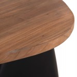 ΒΟΗΘΗΤΙΚΟ ΤΡΑΠΕΖΙ AIDA HM4692.01 FIBER CEMENT ΜΑΥΡΟ--ΞΥΛΟ TEAK TOP 47x60x59Υεκ