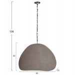 ΦΩΤΙΣΤΙΚΟ ΟΡΟΦΗΣ ΚΡΕΜΑΣΤΟ JAYLEN HM4703.03L FIBER CEMENT ΓΚΡΙ 65x55x45Υεκ.