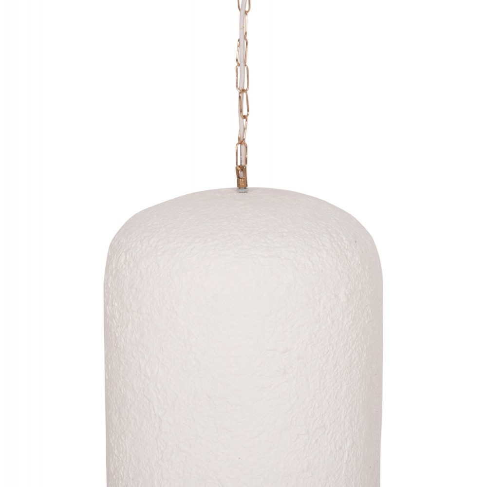 ΦΩΤΙΣΤΙΚΟ ΟΡΟΦΗΣ ΚΡΕΜΑΣΤΟ LOGKY HM4704.02L--FIBER CEMENT ΛΕΥΚΟ 35x35x67Υεκ