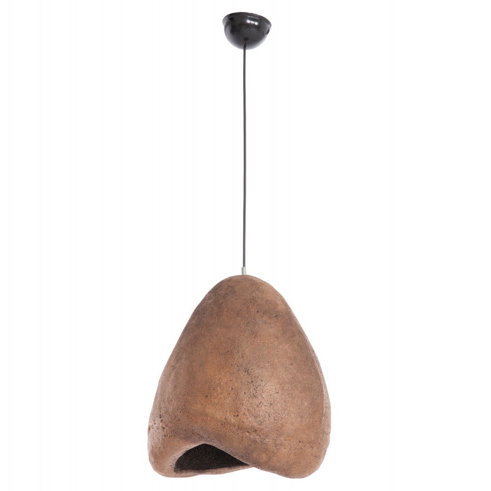 ΦΩΤΙΣΤΙΚΟ ΟΡΟΦΗΣ ΜΕ ΟΨΗ ΠΕΤΡΑΣ STONER (S) HM4417 ΣΚΟΥΡΟ ΜΠΕΖ 35x27x40Υεκ.