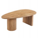 ΤΡΑΠΕΖΙ ΣΑΛΟΝΙΟΥ ΟΒΑΛ ALPER HM18327 MDF ΣΕ SONAMA ΧΡΩΜΑ 110x60x40Υεκ