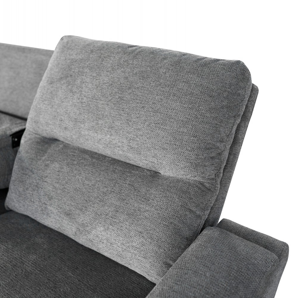 ΚΑΝΑΠΕΣ ΑΡΙΣΤΕΡΗ ΓΩΝΙΑ SYNTHIA HM3308.03L ΑΝΑΚΛΙΣΗ & ΑΠΟΘ.ΧΩΡΟΣ--ΓΚΡΙ 246x159x97Υεκ