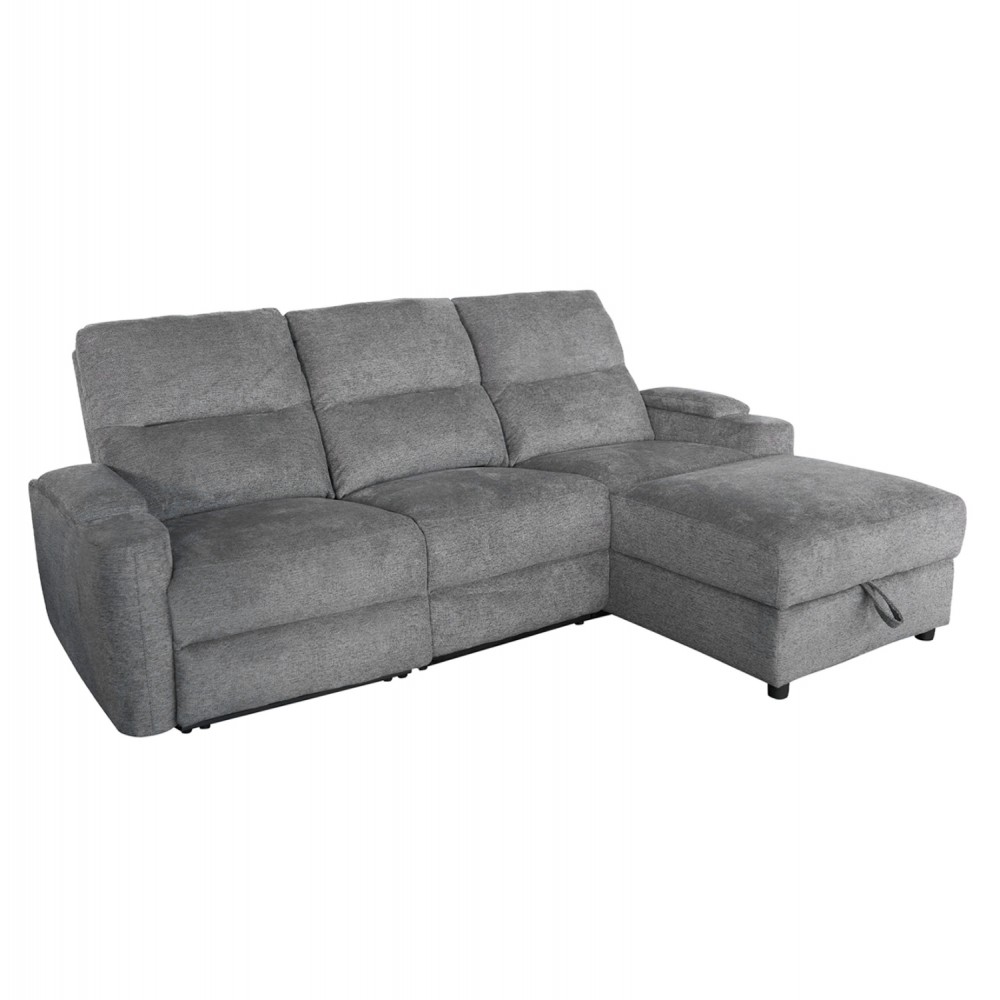 ΚΑΝΑΠΕΣ ΔΕΞΙΑ ΓΩΝΙΑ SYNTHIA HM3308.03R ΑΝΑΚΛΙΣΗ & ΑΠΟΘ.ΧΩΡΟΣ--ΓΚΡΙ 246x159x97Υεκ