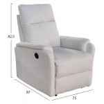 ΠΟΛΥΘΡΟΝΑ RELAX ΜΕ ΗΛΕΚΤΡΙΚΗ ΑΝΑΚΛΙΣΗ SYNTHIA HM3309.01 ΜΠΕΖ ΥΦΑΣΜΑ 75x86x100Yεκ