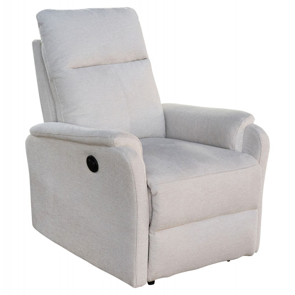 ΠΟΛΥΘΡΟΝΑ RELAX ΜΕ ΗΛΕΚΤΡΙΚΗ ΑΝΑΚΛΙΣΗ SYNTHIA HM3309.01 ΜΠΕΖ ΥΦΑΣΜΑ 75x86x100Yεκ