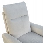 ΠΟΛΥΘΡΟΝΑ RELAX ΜΕ ΗΛΕΚΤΡΙΚΗ ΑΝΑΚΛΙΣΗ SYNTHIA HM3309.01 ΜΠΕΖ ΥΦΑΣΜΑ 75x86x100Yεκ