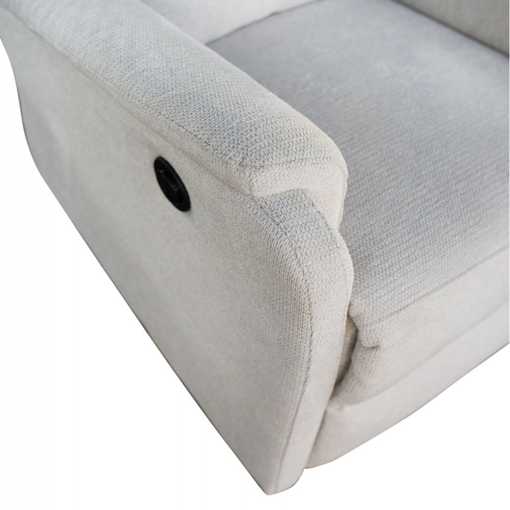 ΠΟΛΥΘΡΟΝΑ RELAX ΜΕ ΗΛΕΚΤΡΙΚΗ ΑΝΑΚΛΙΣΗ SYNTHIA HM3309.01 ΜΠΕΖ ΥΦΑΣΜΑ 75x86x100Yεκ