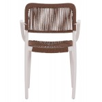 ΠΟΛΥΘΡΟΝΑ ΕΞ.ΧΩΡΟΥ STRIDER HM6391.01 ΛΕΥΚΟ ΠΟΛΥΠΡΟΠΥΛΕΝΙΟ--ΚΑΦΕ ΣΧΟΙΝΙ 57x53x80Υεκ.