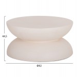 ΤΡΑΠΕΖΙ ΣΑΛΟΝΙΟΥ ANNA HM18158.02 FIBER CEMENT ΣΕ ΛΕΥΚΟ--Φ92x44.5Υεκ