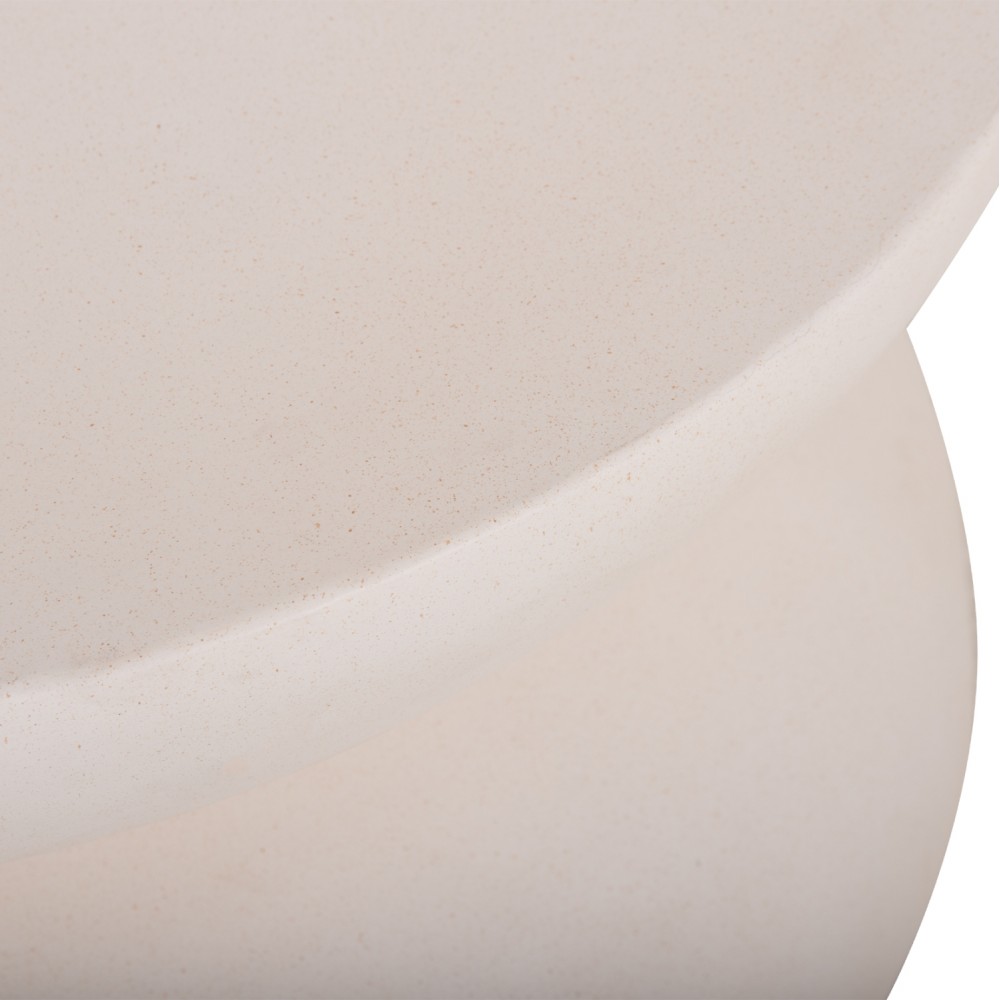 ΤΡΑΠΕΖΙ ΣΑΛΟΝΙΟΥ ANNA HM18158.02 FIBER CEMENT ΣΕ ΛΕΥΚΟ--Φ92x44.5Υεκ