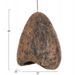 ΦΩΤΙΣΤΙΚΟ ΟΡΟΦΗΣ ΜΕ ΟΨΗ ΠΕΤΡΑΣ STONER (S) HM4417.03 ΓΚΡΙ/ΚΑΦΕ-- 37x30x45Υεκ.