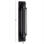 ΑΠΛΙΚΑ ΤΟΙΧΟΥ 2ΦΩΤΗ BEACON HM4463 ΜΕΤΑΛΛΟ ΣΕ ΜΑΥΡΟ 10x10x47Υεκ.