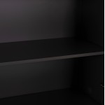ΒΙΒΛΙΟΘΗΚΗ ΓΡΑΦΕΙΟΥ MAVIX HM2160 ΜΕΛΑΜΙΝΗ ΓΚΡΙ-ΚΑΡΥΔΙ 80Χ40Χ180Υεκ.