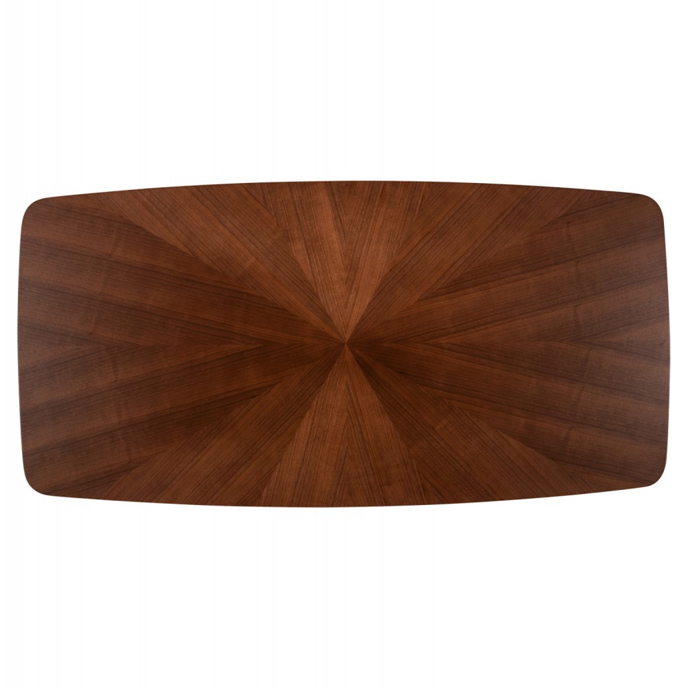 ΤΡΑΠΕΖΙ ΤΡΑΠΕΖΑΡΙΑΣ RINER ΟΡΘΟΓΩΝΙΟ HM9745 MDF ΜΕ ΚΑΠΛΑΜΑ ΚΑΡΥΔΙΑΣ 180x90x76εκ.