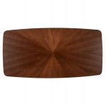 ΤΡΑΠΕΖΙ ΤΡΑΠΕΖΑΡΙΑΣ RINER ΟΡΘΟΓΩΝΙΟ HM9745 MDF ΜΕ ΚΑΠΛΑΜΑ ΚΑΡΥΔΙΑΣ 180x90x76εκ.