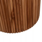 ΤΡΑΠΕΖΙ ΤΡΑΠΕΖΑΡΙΑΣ ΣΤΡΟΓΓΥΛΟ RODER HM9896 ΞΥΛΟ ΤΕΑΚ- 3εκ. πάχος επιφ.- Φ130x79,5Υεκ