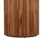 ΤΡΑΠΕΖΙ ΤΡΑΠΕΖΑΡΙΑΣ ΣΤΡΟΓΓΥΛΟ RODER HM9896 ΞΥΛΟ ΤΕΑΚ- 3εκ. πάχος επιφ.- Φ130x79,5Υεκ