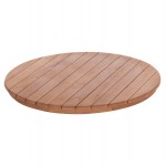 ΕΠΙΦΑΝΕΙΑ ΤΡΑΠΕΖΙΟΥ ΣΤΡΟΓΓΥΛΗ HM18132 ΞΥΛΟ TEAK--ΦΥΣΙΚΟ Φ60x4(πάχος)εκ.