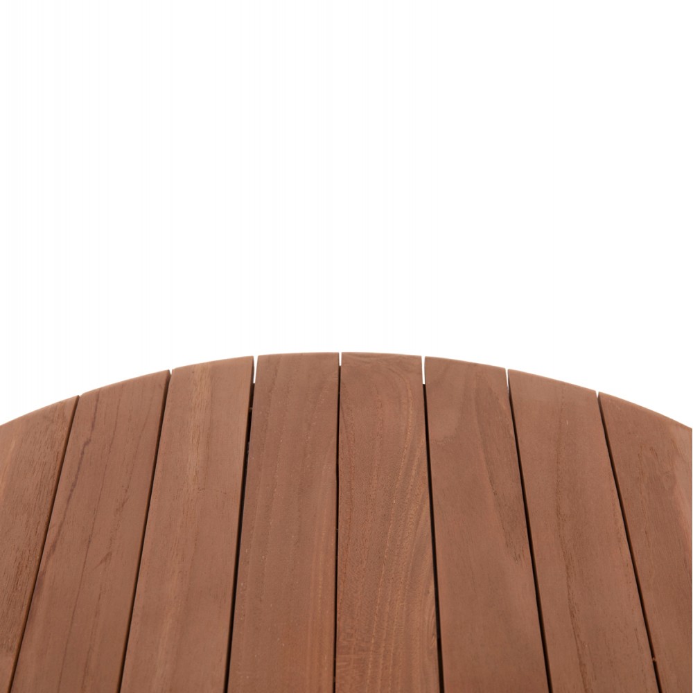 ΕΠΙΦΑΝΕΙΑ ΤΡΑΠΕΖΙΟΥ ΣΤΡΟΓΓΥΛΗ HM18132 ΞΥΛΟ TEAK--ΦΥΣΙΚΟ Φ60x4(πάχος)εκ.