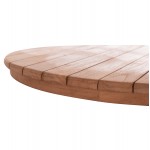 ΕΠΙΦΑΝΕΙΑ ΤΡΑΠΕΖΙΟΥ ΣΤΡΟΓΓΥΛΗ HM18132 ΞΥΛΟ TEAK--ΦΥΣΙΚΟ Φ60x4(πάχος)εκ.