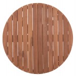 ΕΠΙΦΑΝΕΙΑ ΤΡΑΠΕΖΙΟΥ ΣΤΡΟΓΓΥΛΗ HM18133 ΞΥΛΟ TEAK--ΦΥΣΙΚΟ Φ70x4(πάχος)εκ.