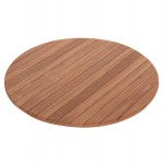 ΕΠΙΦΑΝΕΙΑ ΤΡΑΠΕΖΙΟΥ ΣΤΡΟΓΓΥΛΗ HM18134 ΞΥΛΟ TEAK--ΦΥΣΙΚΟ Φ80x4(πάχος)εκ.