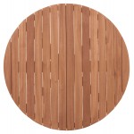 ΕΠΙΦΑΝΕΙΑ ΤΡΑΠΕΖΙΟΥ ΣΤΡΟΓΓΥΛΗ HM18134 ΞΥΛΟ TEAK--ΦΥΣΙΚΟ Φ80x4(πάχος)εκ.