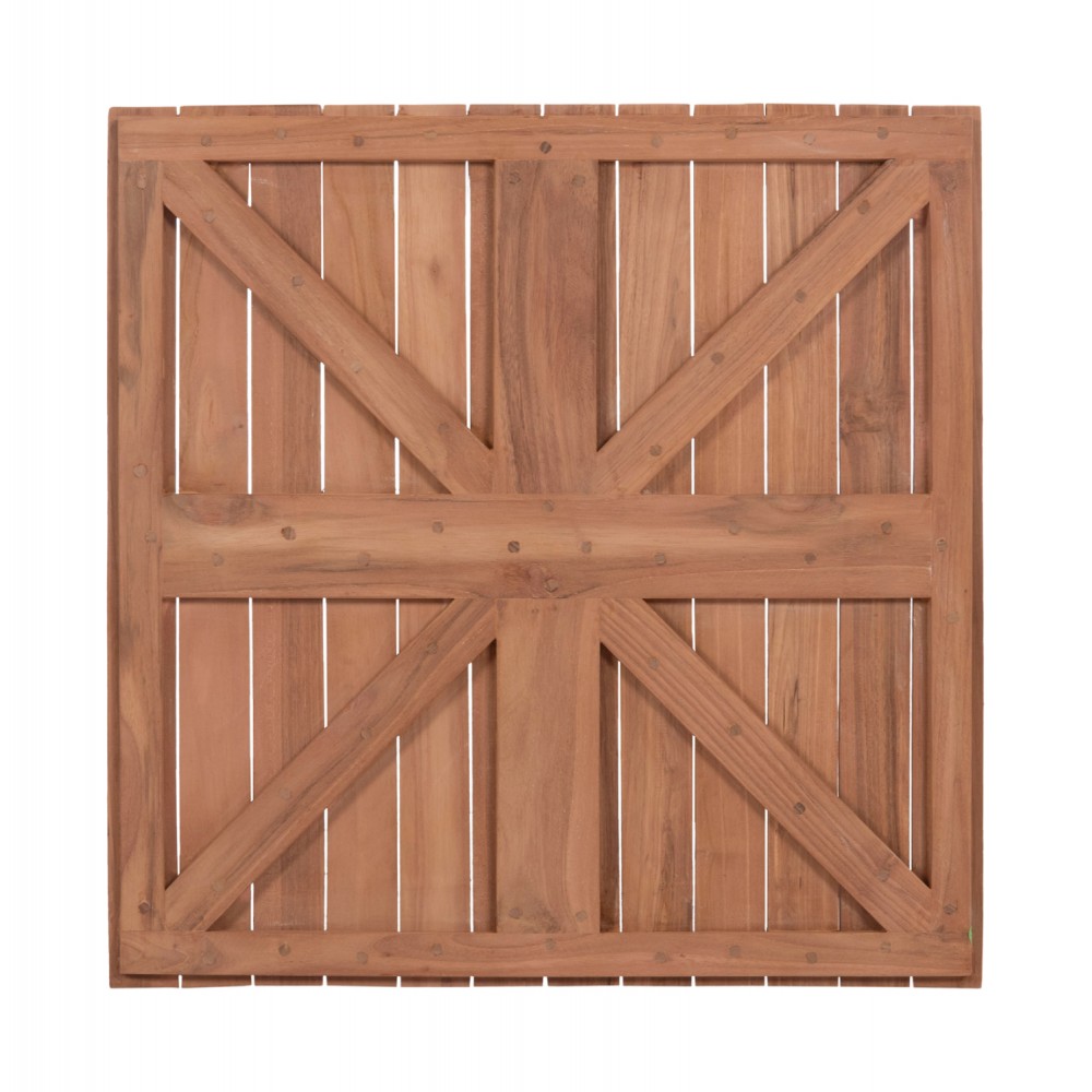 ΕΠΙΦΑΝΕΙΑ ΤΡΑΠΕΖΙΟΥ ΤΕΤΡΑΓΩΝΗ HM18135 ΞΥΛΟ TEAK--ΦΥΣΙΚΟ 60x60x4(πάχος)εκ.