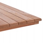 ΕΠΙΦΑΝΕΙΑ ΤΡΑΠΕΖΙΟΥ ΤΕΤΡΑΓΩΝΗ HM18136 ΞΥΛΟ TEAK--ΦΥΣΙΚΟ 70x70x4(πάχος)εκ.