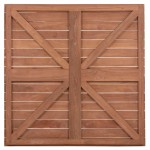 ΕΠΙΦΑΝΕΙΑ ΤΡΑΠΕΖΙΟΥ ΤΕΤΡΑΓΩΝΗ HM18137 ΞΥΛΟ TEAK--ΦΥΣΙΚΟ 80x80x4(πάχος)εκ.