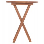 ΤΡΑΠΕΖΙ ΣΚΗΝΟΘΕΤΗ ΣΤΡΟΓΓΥΛΟ ERIS HM18119 ΞΥΛΟ TEAK--ΦΥΣΙΚΟ Φ60x75Υεκ.