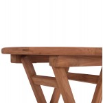 ΤΡΑΠΕΖΙ ΣΚΗΝΟΘΕΤΗ ΣΤΡΟΓΓΥΛΟ ERIS HM18119 ΞΥΛΟ TEAK--ΦΥΣΙΚΟ Φ60x75Υεκ.