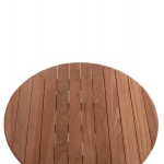 ΤΡΑΠΕΖΙ ΣΚΗΝΟΘΕΤΗ ΣΤΡΟΓΓΥΛΟ HEIDEL HM18120 ΞΥΛΟ TEAK--ΦΥΣΙΚΟ Φ60x75Υεκ.