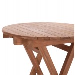 ΤΡΑΠΕΖΙ ΣΚΗΝΟΘΕΤΗ ΣΤΡΟΓΓΥΛΟ HEIDEL HM18120 ΞΥΛΟ TEAK--ΦΥΣΙΚΟ Φ60x75Υεκ.