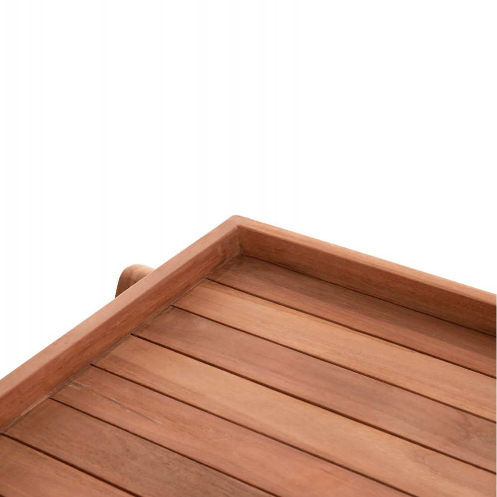 ΔΙΣΚΟΣ ΣΕΡΒΙΡΙΣΜΑΤΟΣ ΣΕ ΤΡΟΛΕΥ ALFRED HM4579 ΞΥΛΟ TEAK--ΦΥΣΙΚΟ 86x56x80Υεκ.