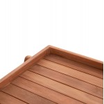 ΔΙΣΚΟΣ ΣΕΡΒΙΡΙΣΜΑΤΟΣ ΣΕ ΤΡΟΛΕΥ ALFRED HM4579 ΞΥΛΟ TEAK--ΦΥΣΙΚΟ 86x56x80Υεκ.